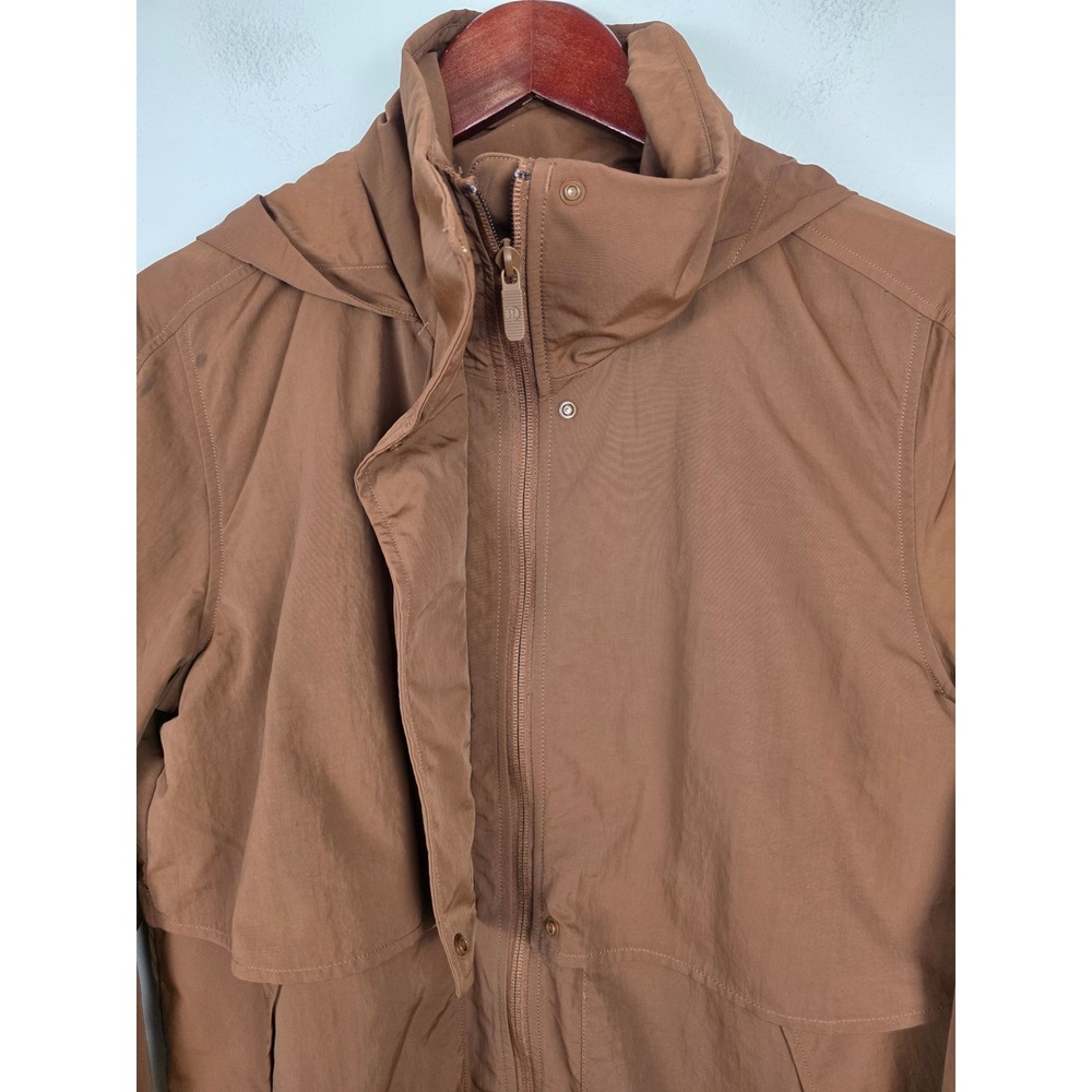 Lululemon Always Effortless Long Jacket Roasted Brown LW4BW9S Womens 6 - Picture 6 of 11